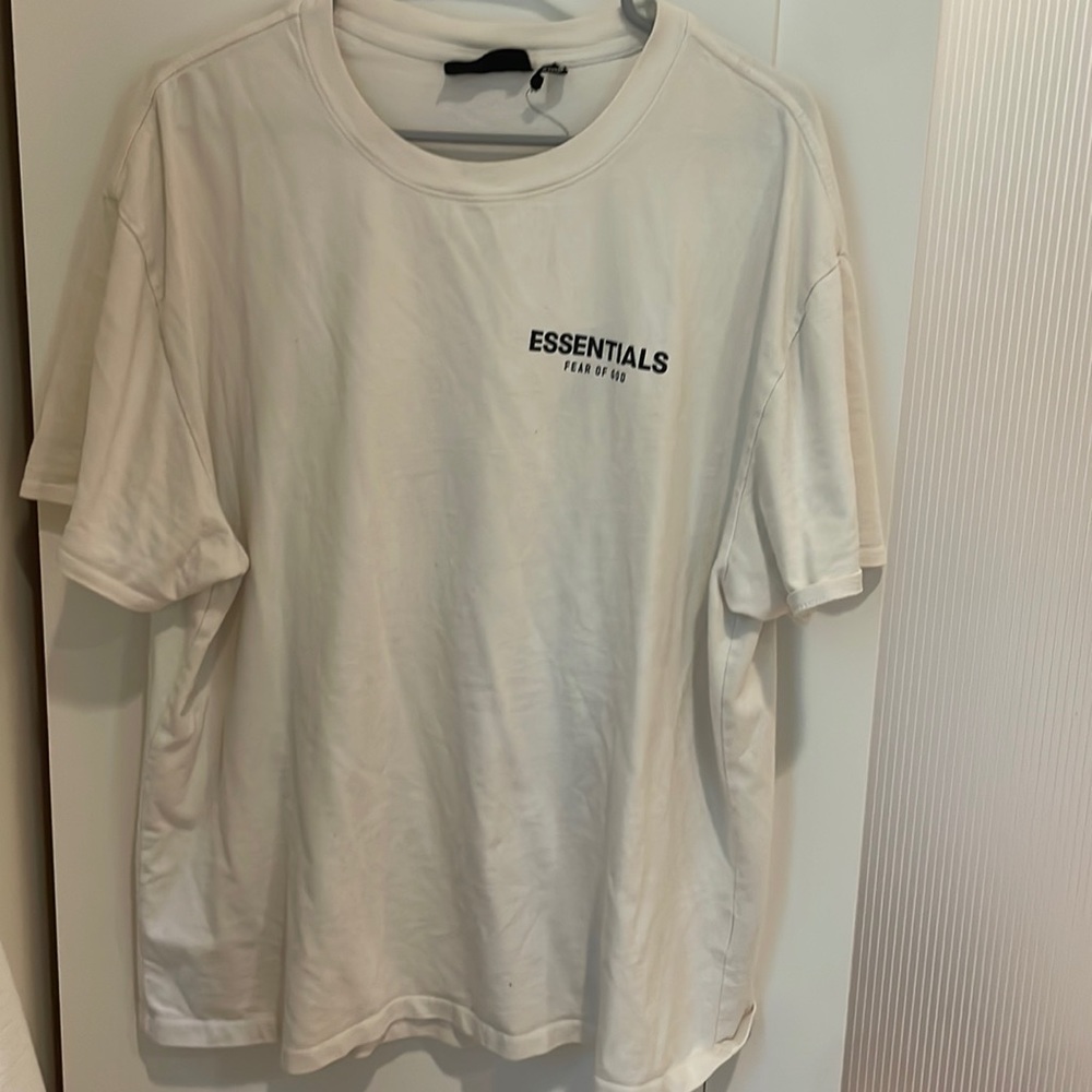 Essentials FEARS OF GOD T-Shirt, white, flowers, Size: L